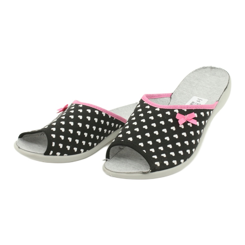 Scarpe da donna Befado pu 254D108 bianca nero rosa 3