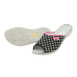 Scarpe da donna Befado pu 254D108 bianco nero rosa 4