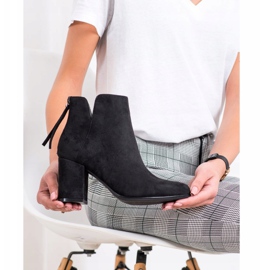 Queentina Stivali alla moda sul post nero 2