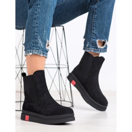 Gogo Stivali slip-on sulla piattaforma nero 1