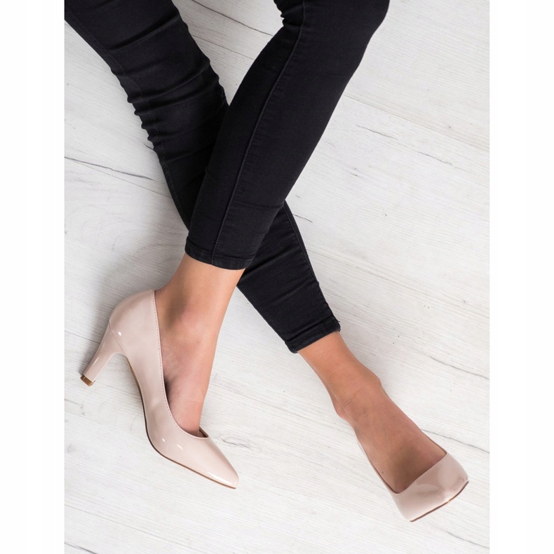 Goodin Décolleté laccate beige 1