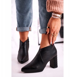 Stivali da donna sul post Sergio Leone nero BT497 1