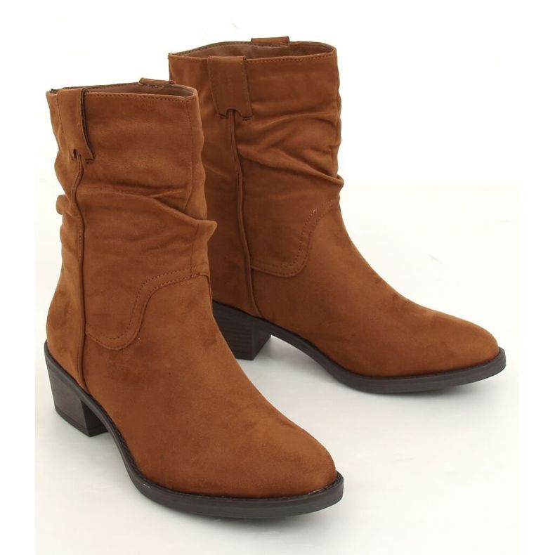 Camel 3345 Stivali cammello con tacco basso marrone 2