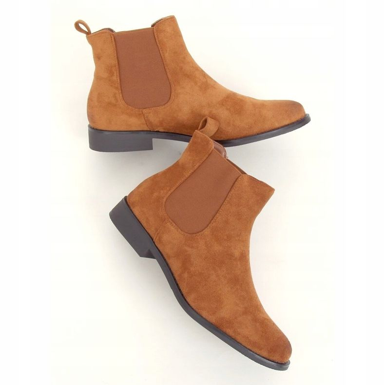 Camel 8310 Stivaletti Chelsea da donna color cammello marrone multicolore 1
