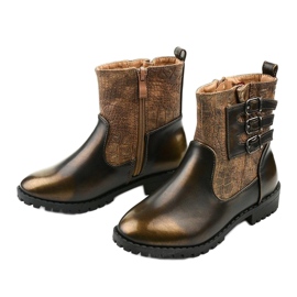 Stivali da bambina marroni da Ykslet marrone 2