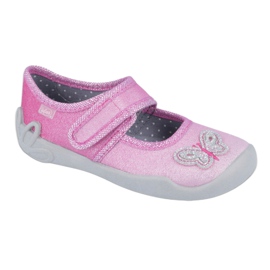 Scarpe per bambini Befado 123X038 rosa argento 1