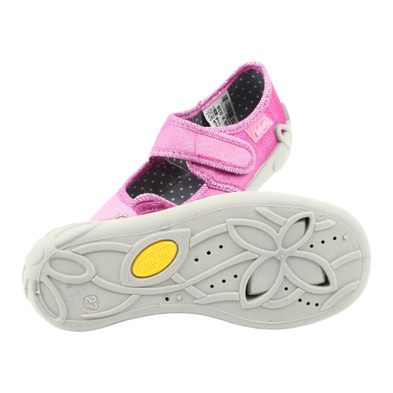 Scarpe per bambini Befado 123X038 rosa d'argento 5