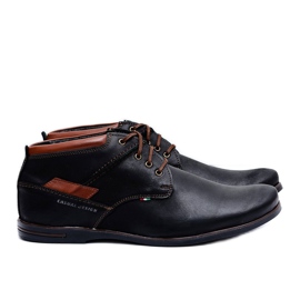 Gino Tuzzi Scarpe stringate in pelle da uomo nere Gertrudo nero 1