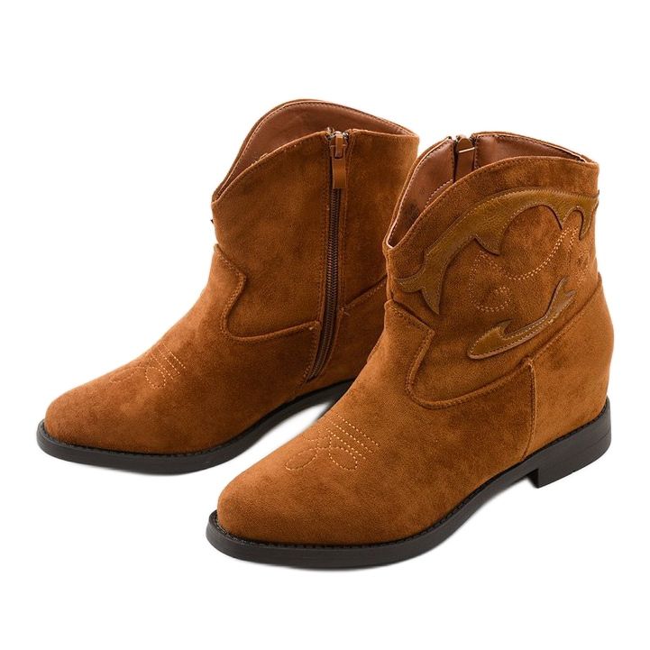 Stivali da cowboy marroni Fourmaney caldi marrone 2
