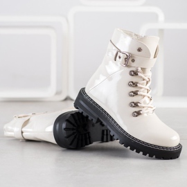 SDS Trappers laccati alla moda bianco 1
