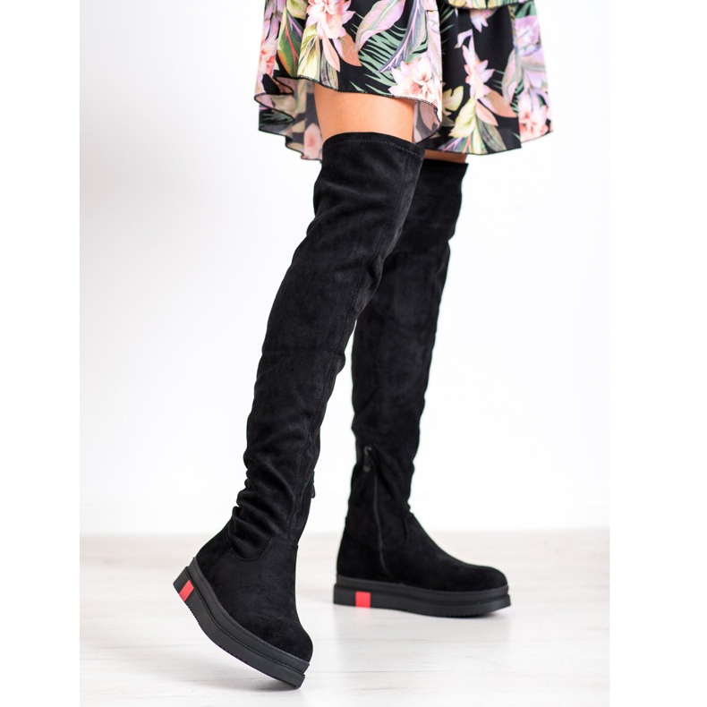 Gogo Stivali con plateau alla moda nero 2