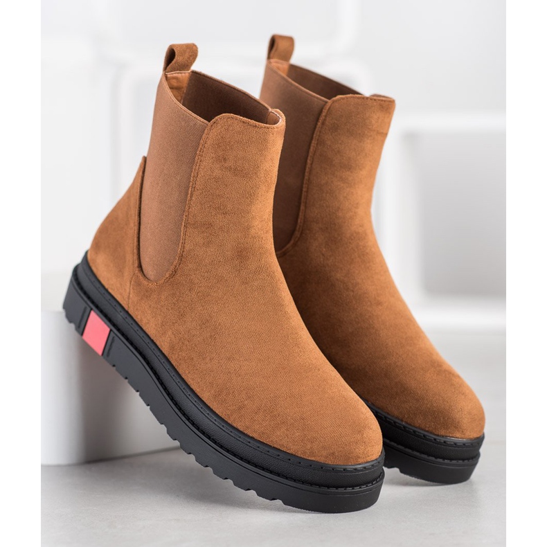 Seastar Stivali sulla piattaforma marrone 1