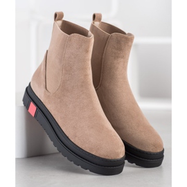 Seastar Stivali sulla piattaforma beige 1