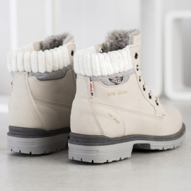 SHELOVET Nuove scarpe scarponi da trekking beige 1