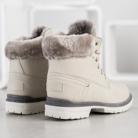 SHELOVET Scarponi Da Trekking Con Pelliccia beige 1