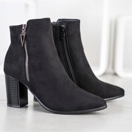 SHELOVET Stivali alla moda con tacco decorativo nero 1