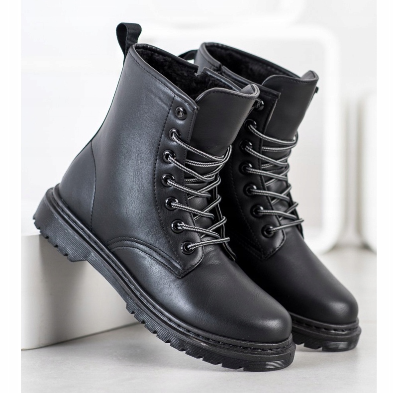 SHELOVET Stivali in ecopelle nero 1