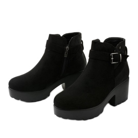Stivaletti neri con plateau Meridvielle nero 2