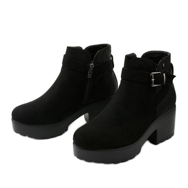 Stivaletti neri con plateau Meridvielle nero 2