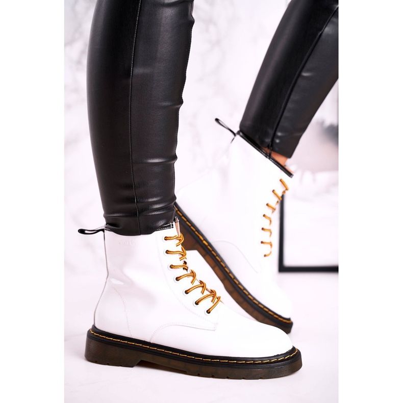 Stivali da donna Stivali in pelle Bianco GOE GG2N3057A bianca 2