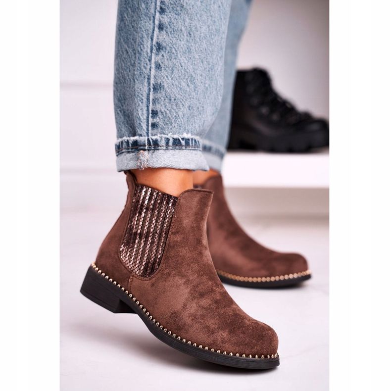 Stivaletti Donna Stivaletti Jodhpur Suede Marrone Meagan 1