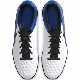 Scarpe da calcio Nike Tiempo Legend 8 Club Tf AT6109 104 bianco, blu, nero bianco 1