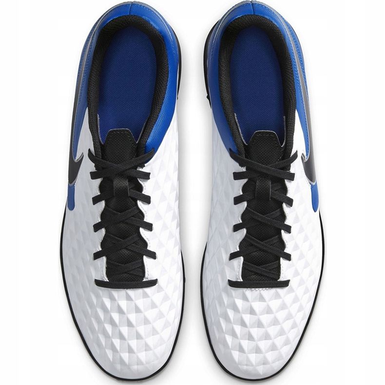 Scarpe da calcio Nike Tiempo Legend 8 Club Tf AT6109 104 bianco, blu, nero bianco 1