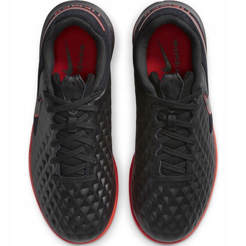 Scarpa da calcio Nike Tiempo Legend 8 Academy Ic Junior AT5735 060 nero rosso nero 1