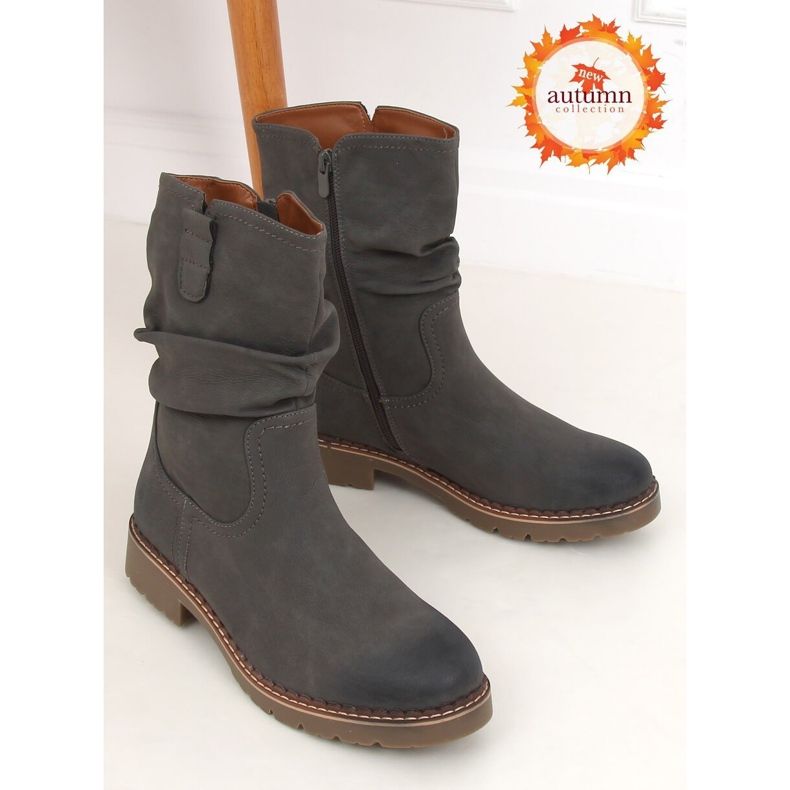 Grigio Stivali grigi da donna 6981 Grigio 1