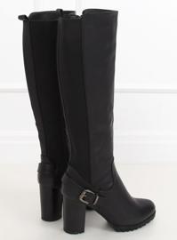 Stivali neri con tacco alto BM16 Nero - Ii Gat 1