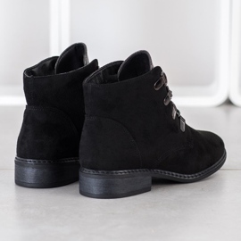 Goodin Eleganti stivali stringati nero argento 1