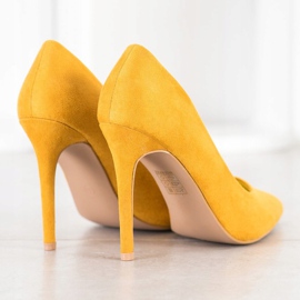 Renda Tacchi in pelle scamosciata giallo 1