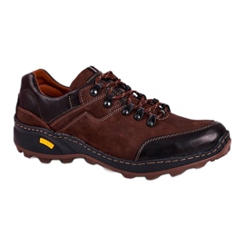 Bednarek Polish Shoes Scarpe da trekking in pelle da uomo Bednarek Activ Brown marrone 1