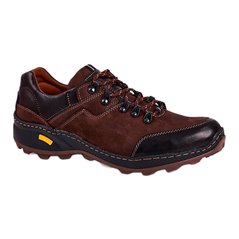 Bednarek Polish Shoes Scarpe da trekking in pelle da uomo Bednarek Activ Brown marrone 1
