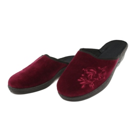 Pantofole Befado velluto 219D427 pantofole bordeaux nero rosso multicolore 2