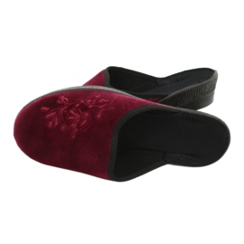 Pantofole Befado velluto 219D427 pantofole bordeaux nero rosso multicolore 4