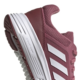 Scarpe running da donna adidas Galaxy 5 bordeaux FW6124 bianco rosso 3