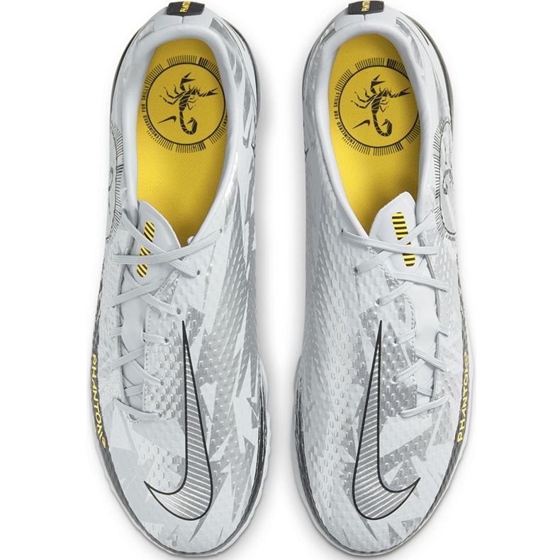 Nike Phantom Gt Scorpion Academy Tf DA2262 001 scarpe da calcio d'argento d'argento 1