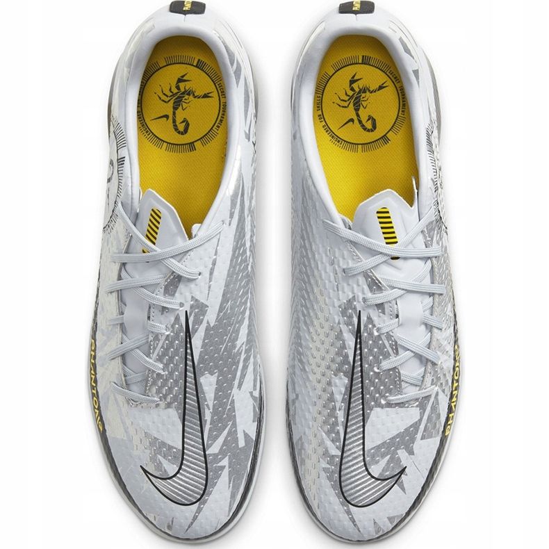 Nike Phantom Gt Scorpion Academy Ic DA2265 001 scarpe da calcio d'argento d'argento 1