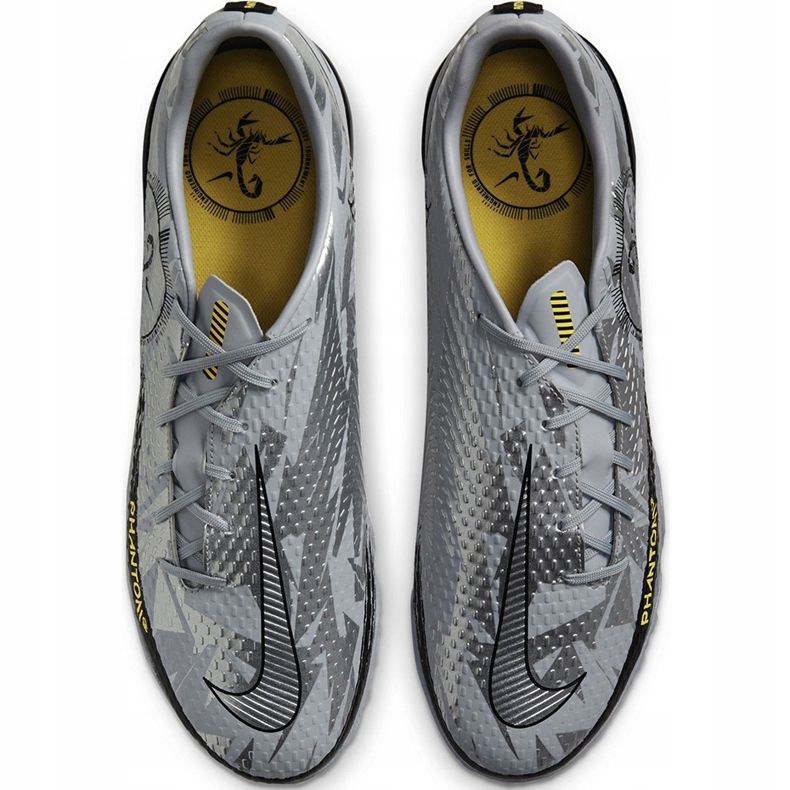 Nike Phantom Gt Scorpion Academy Dynamic Fit Tf DA2263 001 scarpe da calcio argento argento 1