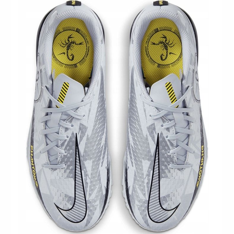 Nike Phantom Gt Scorpion Academy Tf Junior DA2282 001 scarpe da calcio argento argento 1