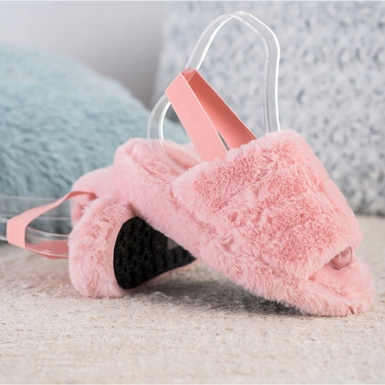 Seastar Pantofole Calde Con Pelliccia rosa 1