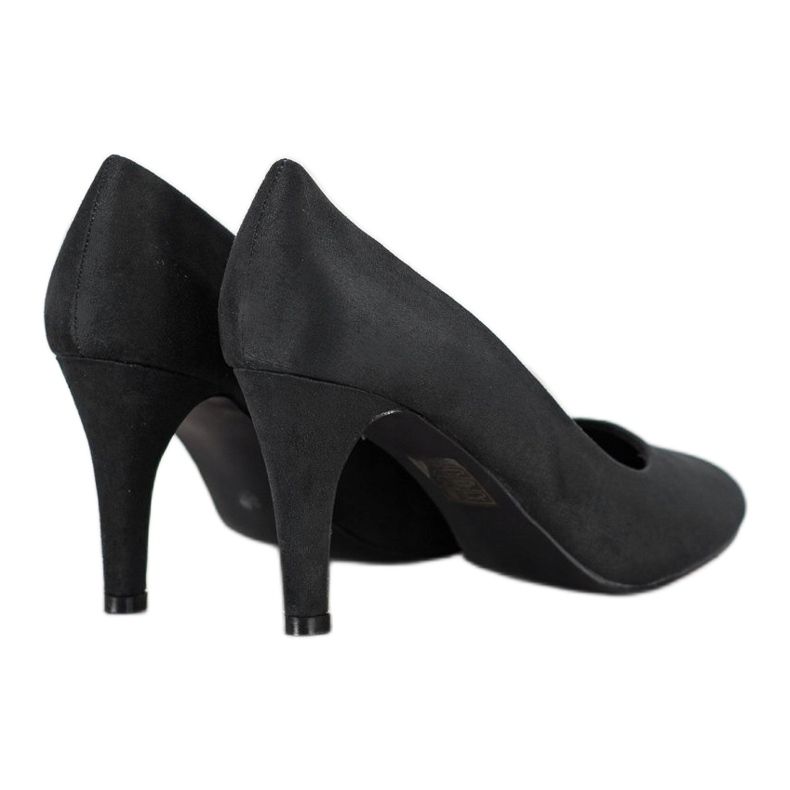 Renda Décolleté in camoscio nero 1