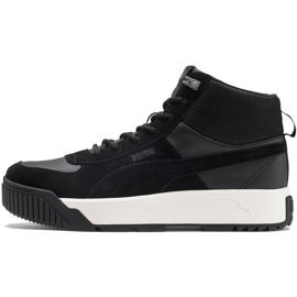 Scarpe da uomo Puma Tarrenz Sb bianche e nere 370551 01 nero 1