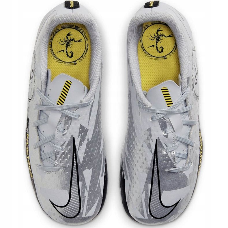 Nike Phantom Gt Academy Scorpion FG / MG Junior DB7631 001 scarpe da calcio bianca 1