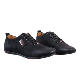 Scarpe da uomo nere WF932-1 nero 1