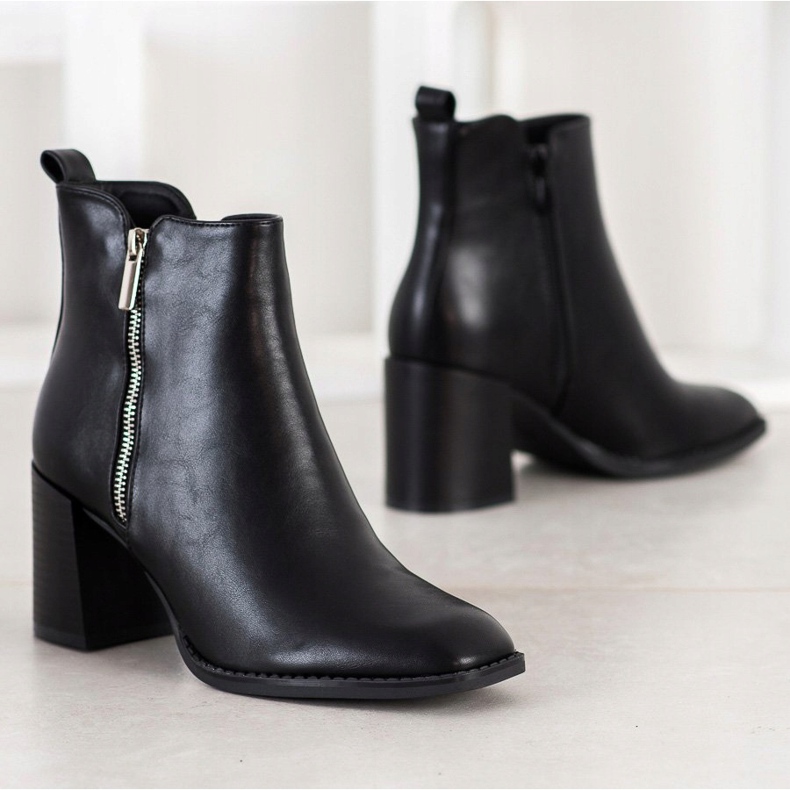 SHELOVET Stivali classici con cerniera nero 1