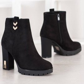 Bestelle Stivaletti In Pelle Scamosciata Con Ornamento nero 2