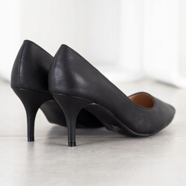 SHELOVET Décolleté Con Ecopelle nero 1