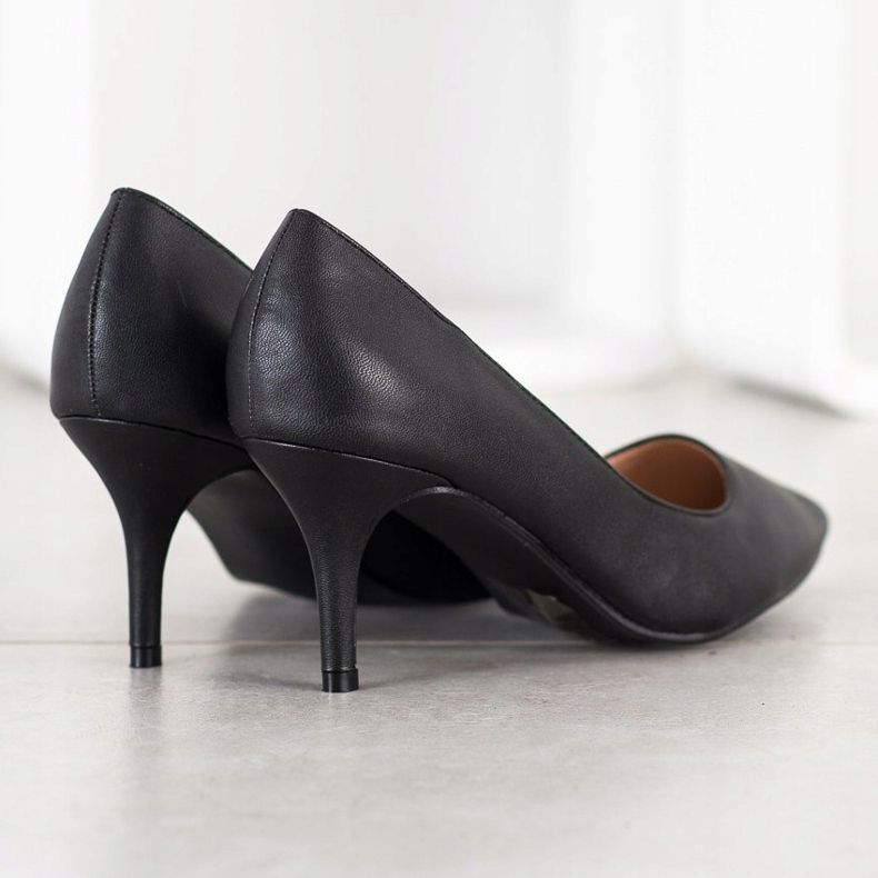 SHELOVET Décolleté Con Ecopelle nero 1